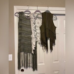 3 vests from Boot Barn